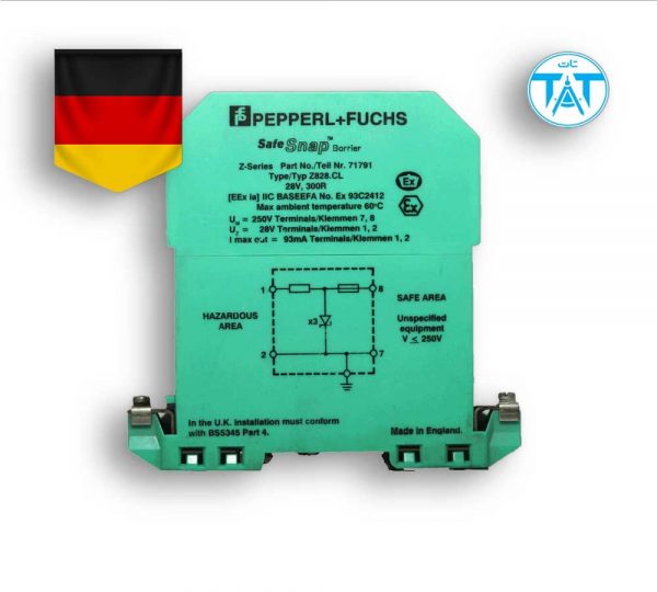 زنر بریرپپرل اندفوکسPepperl+Fuchs Zener barrier Z828.CL