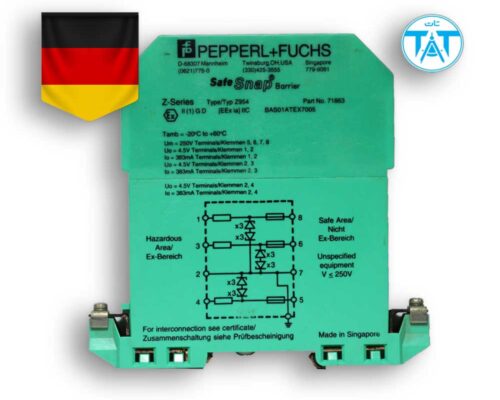 زنر بریرپپرل فوکسPepperl+Fuchs Zener barrier Z954