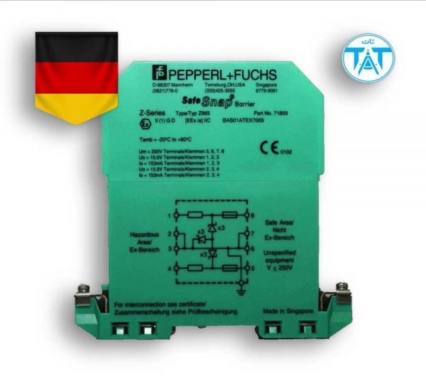 زنر بریرپپرل اندفوکسPepperl+Fuchs Zener barrier Z965