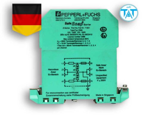 زنر بریرپپرل اندفوکسPepperl+Fuchs Zener barrier Z966